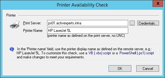 Monitor Printer availability and Printer status