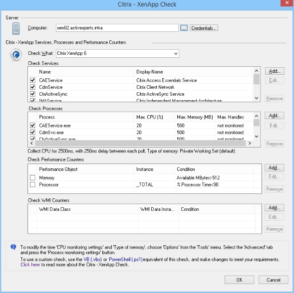 Monitor Citrix XenApp