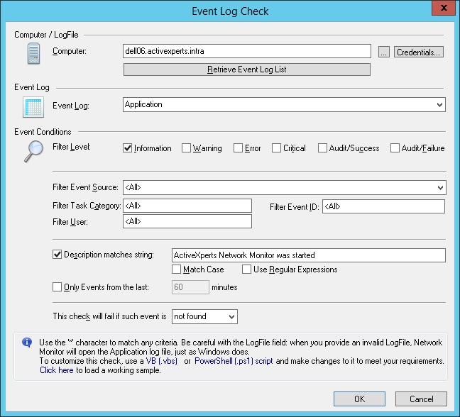 Monitor Windows Event Log