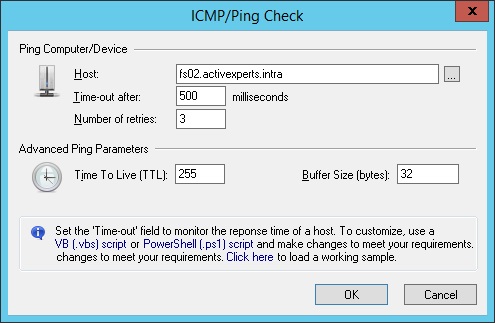 Monitor ICMP Ping