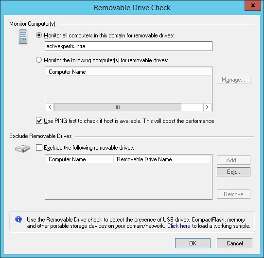 Monitor Removable Drives