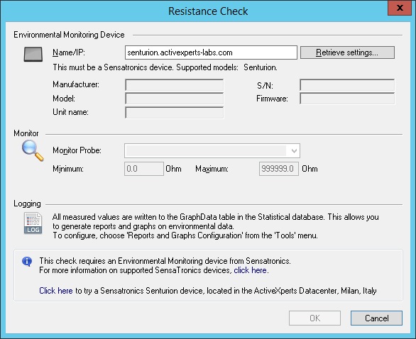 Monitor Resistance (Ohm)