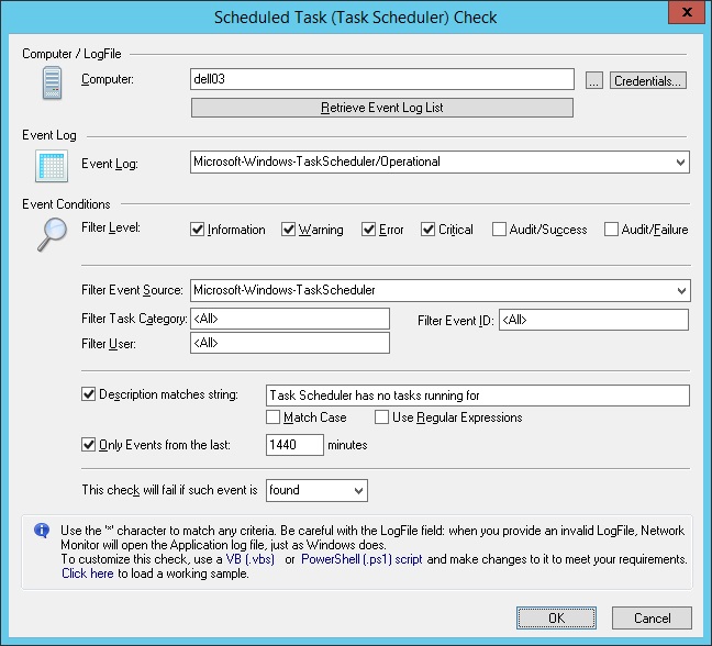 Monitor Scheduled Task