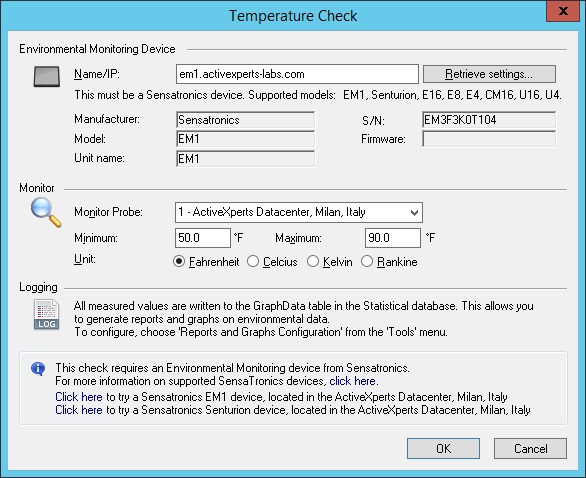 Monitor Temperature